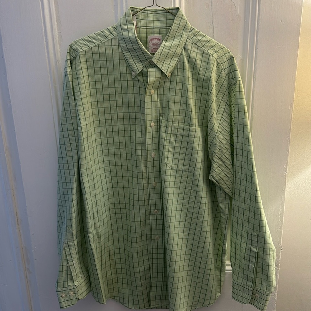 Brooks Brothers Large Button Down-Green L